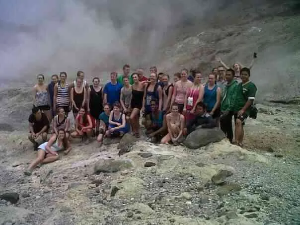 Bandung tour and car rental customers enjoying a group trip with MPV Holiday